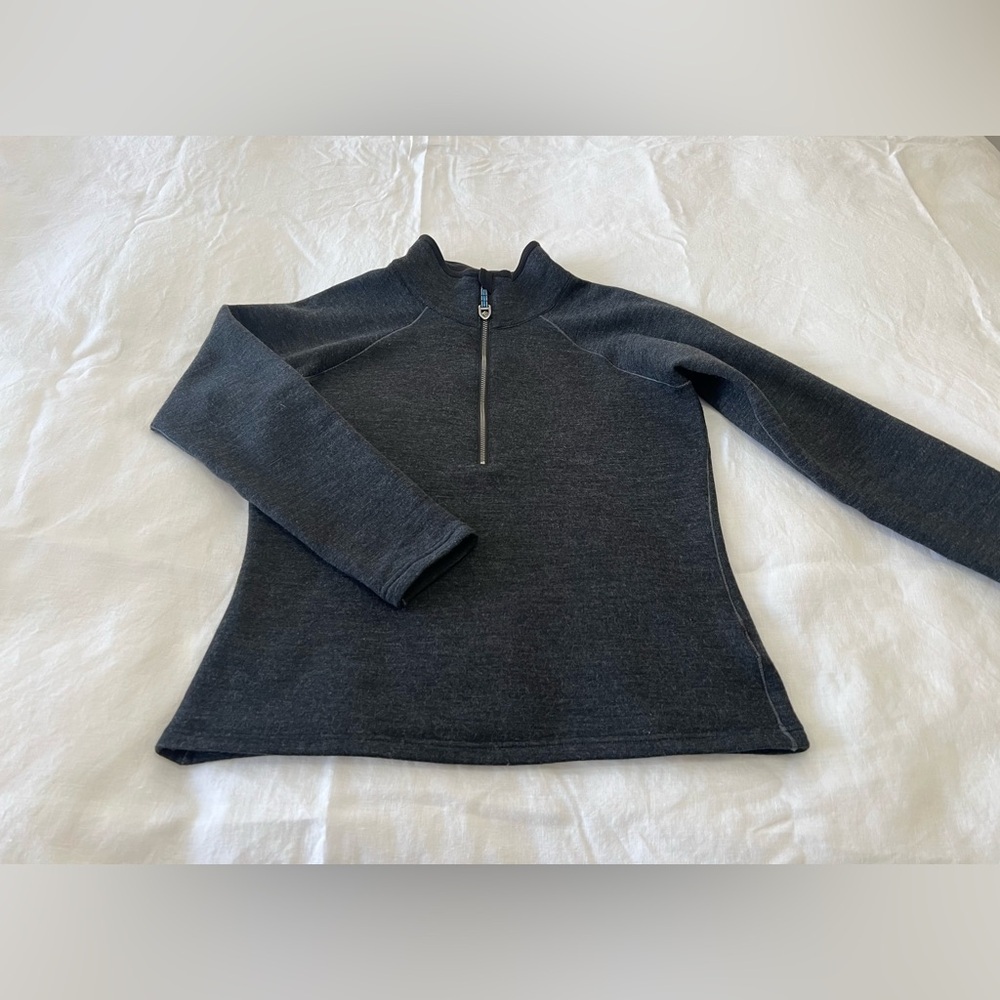 Kuhl | Women’s Small | Dark Gray 1/2 Zip Wool Blend Pullover | Fleece